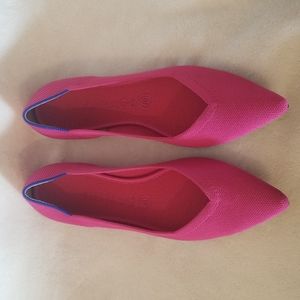 Roth's Pink Pointed Toe Flats Sz9